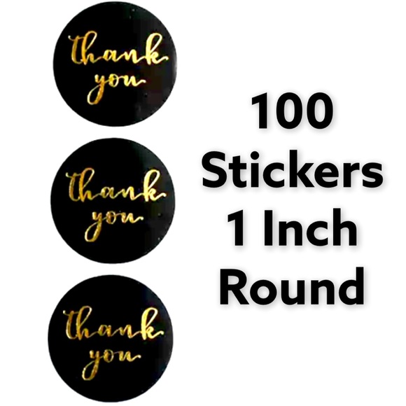 Other - 100 Thank You Stickers Pack 1” Round PRICE IS FIRM